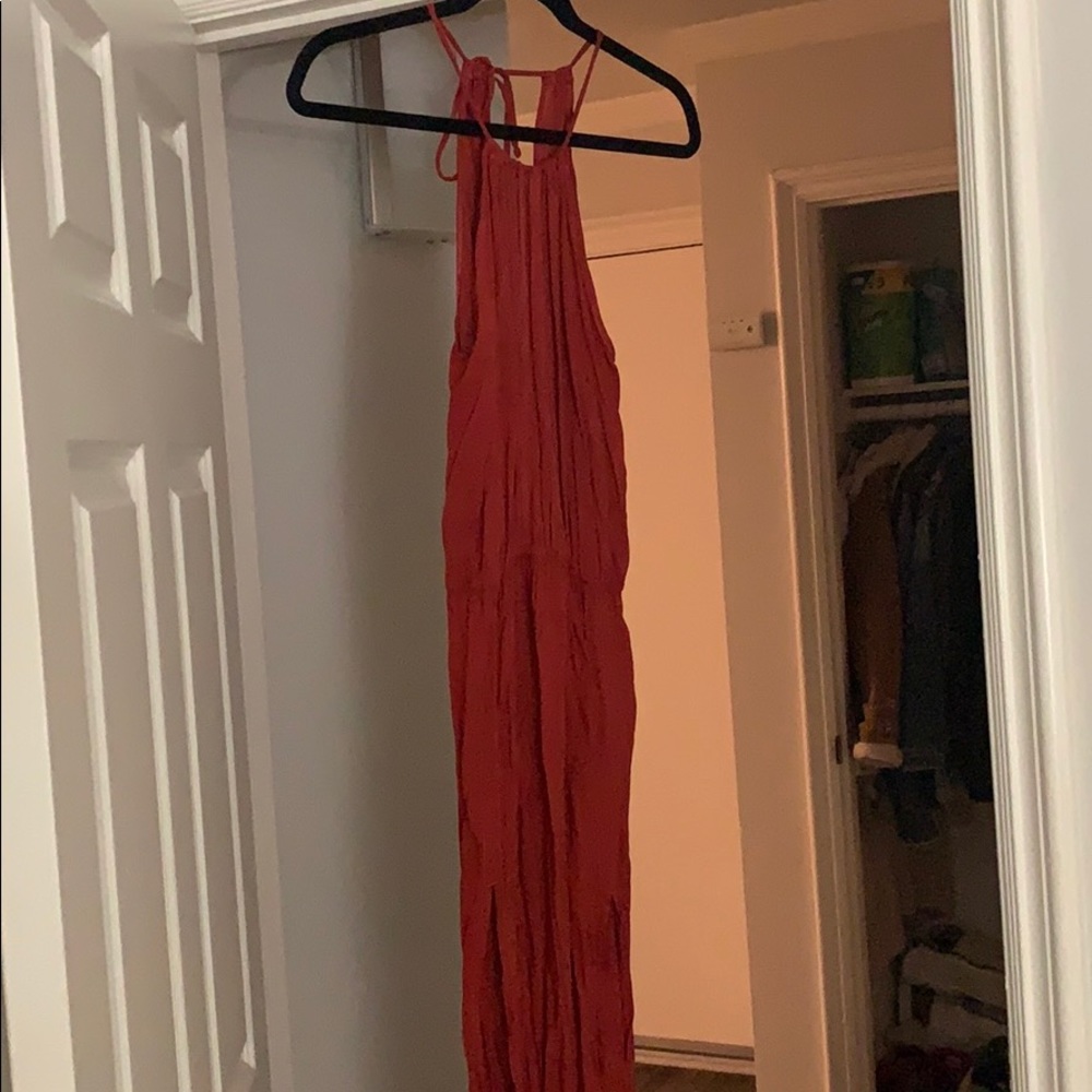 Flowy orange dress